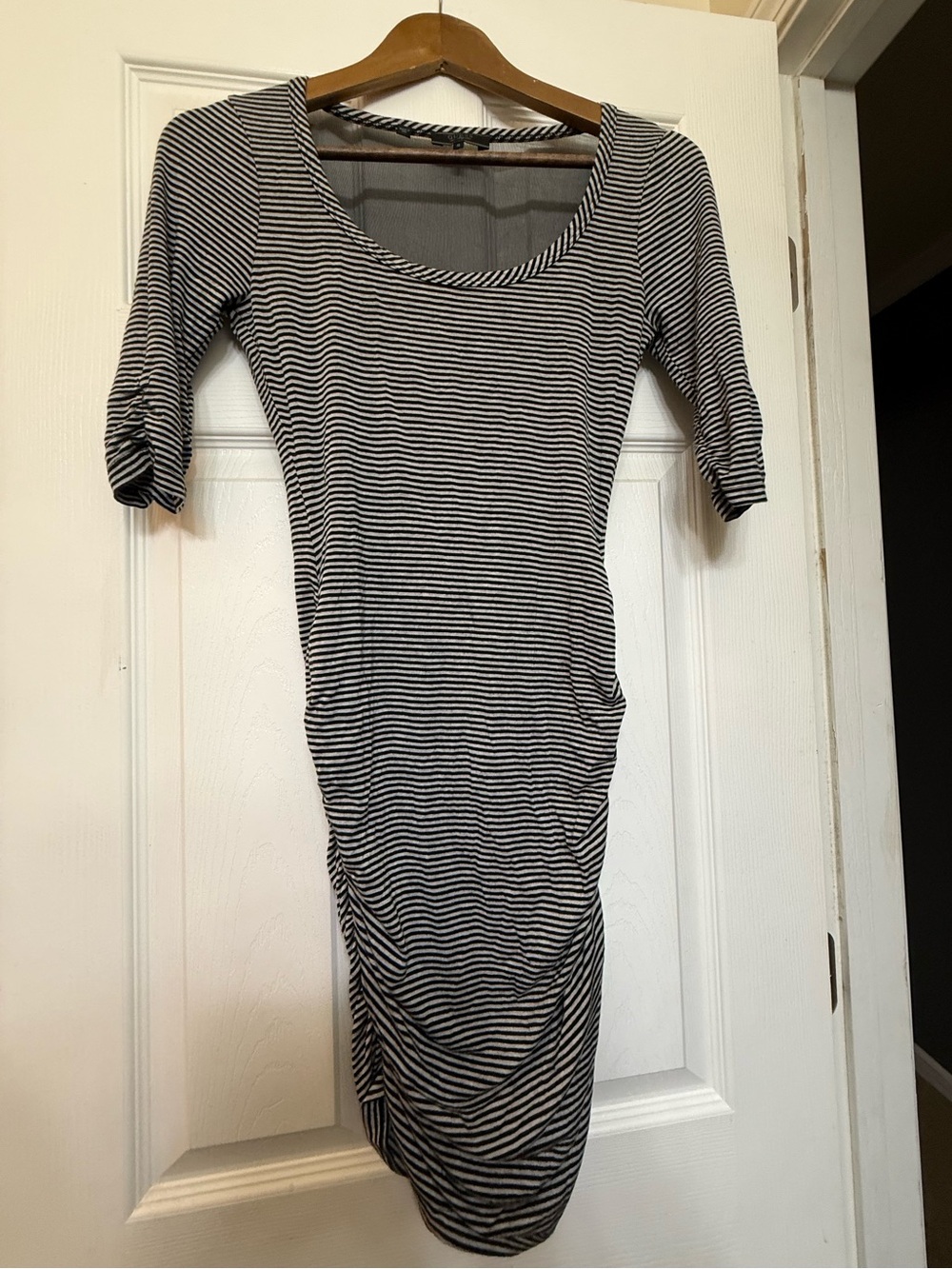 Guess Black and gray Striped Bodycon Dress